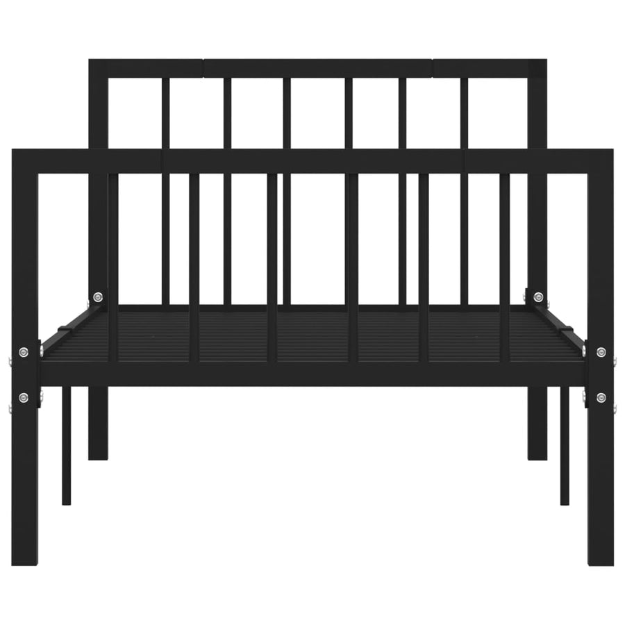 Bedframe Metaal 100 x 200 cm Zwart