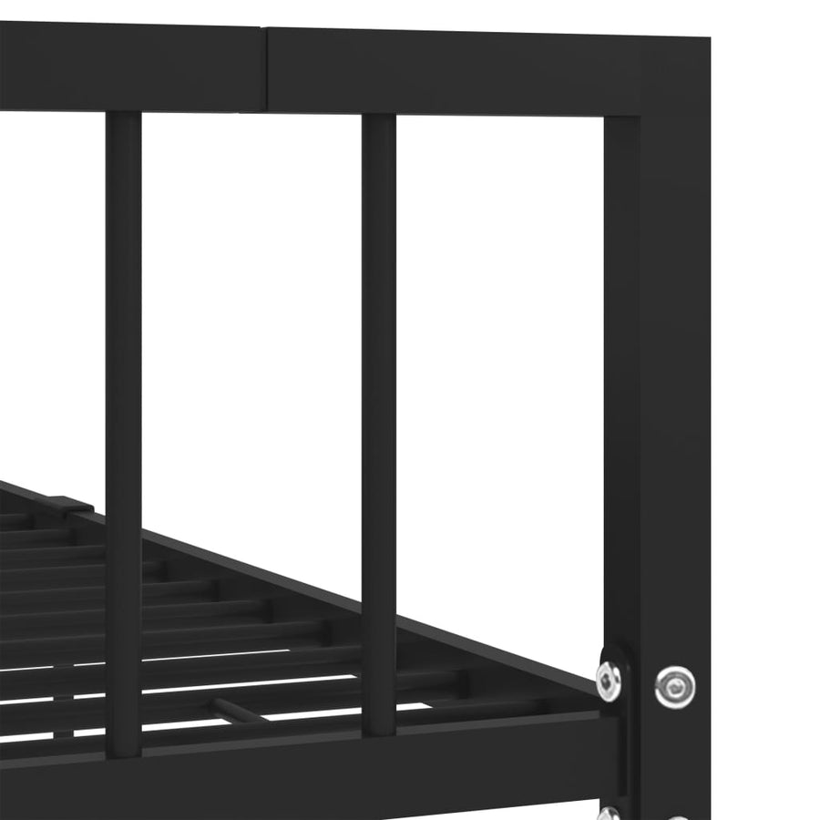 Bedframe Metaal 100 x 200 cm Zwart