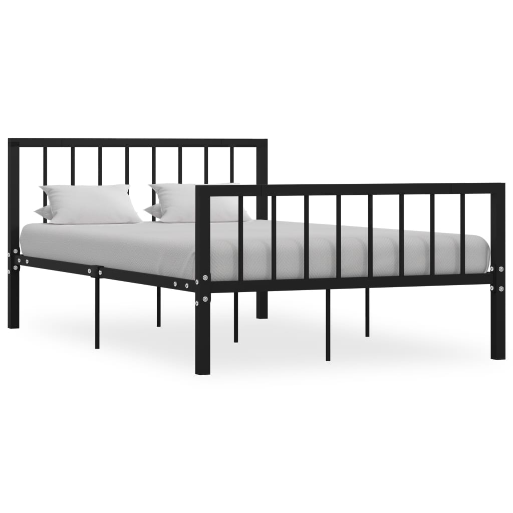 Bedframe Metaal 120 x 200 cm Zwart