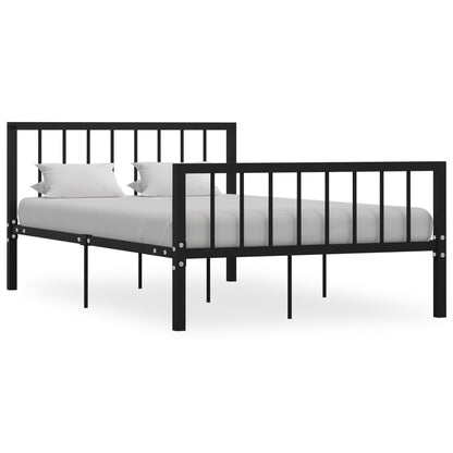 Bedframe Metaal 120 x 200 cm Zwart