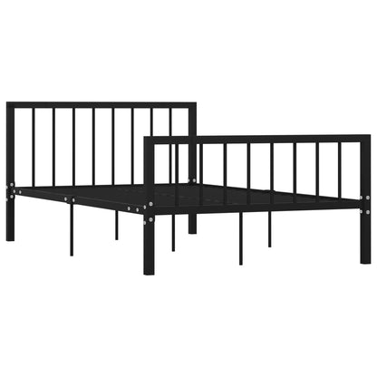 Bedframe Metaal 120 x 200 cm Zwart