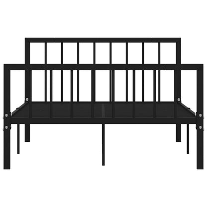 Bedframe Metaal 120 x 200 cm Zwart