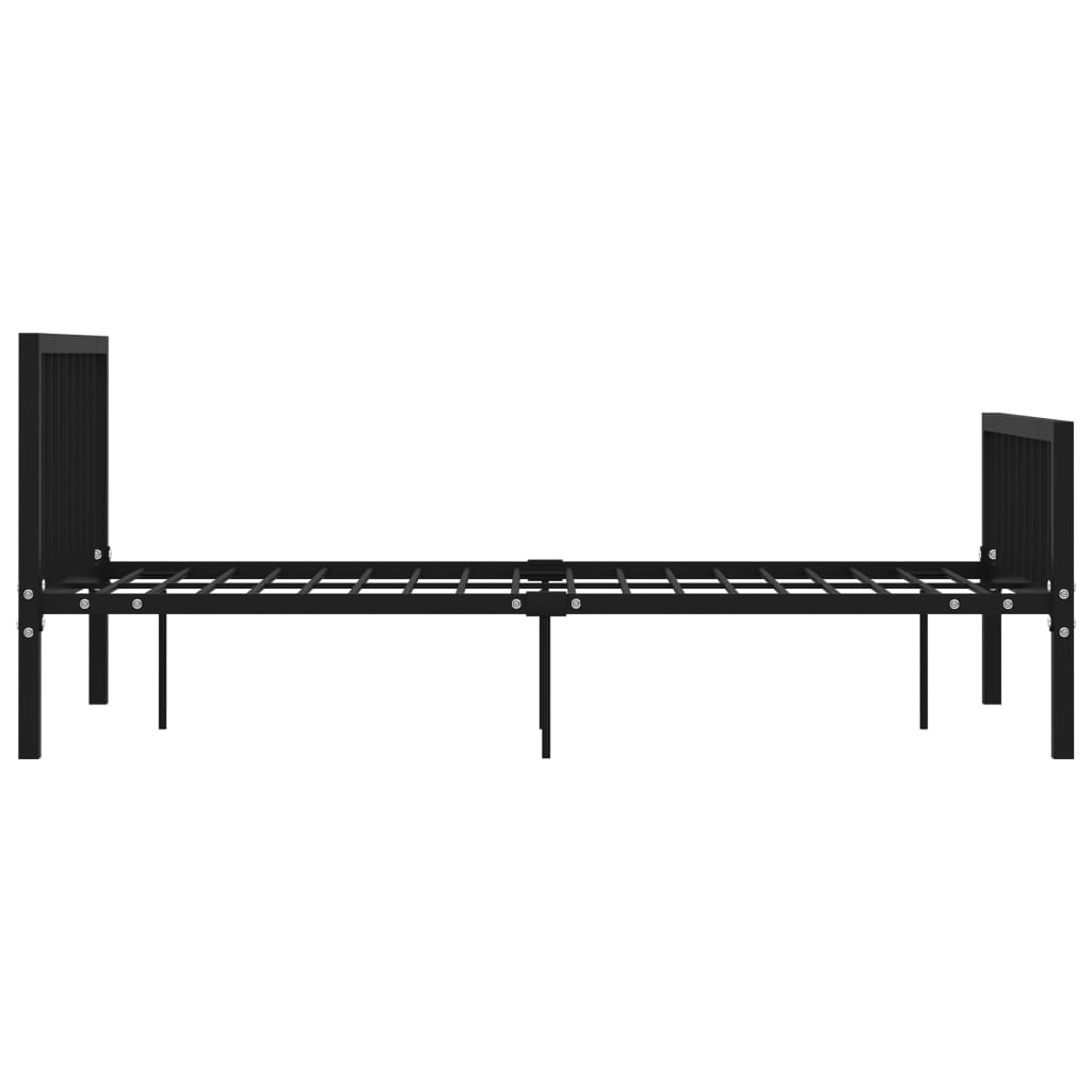 Bedframe Metaal 120 x 200 cm Zwart
