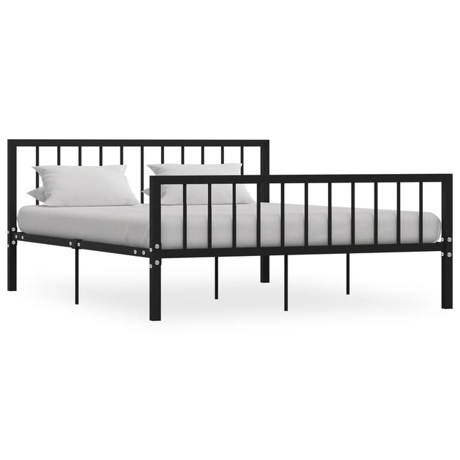 Bedframe Metaal 160 x 200 cm Zwart