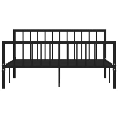 Bedframe Metaal 160 x 200 cm Zwart