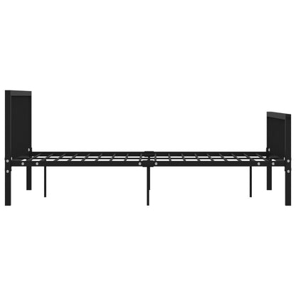 Bedframe Metaal 160 x 200 cm Zwart
