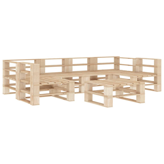 7-Delige Loungeset Pallet Hout Bruin