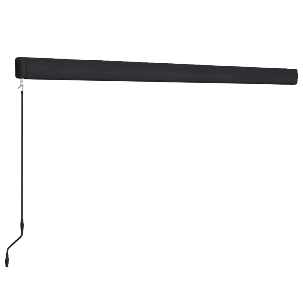 Luifel Handmatig En 450 x 300 cm Blauw en wit (grijs frame)