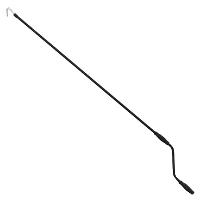 Luifel Handmatig En 450 x 300 cm Blauw en wit (grijs frame)