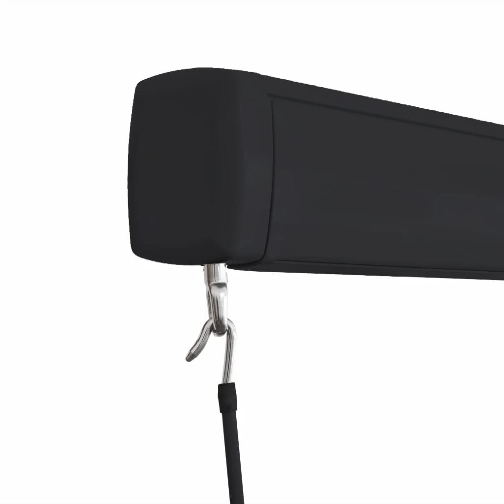 Luifel Handmatig En 450 x 300 cm Blauw en wit (grijs frame)