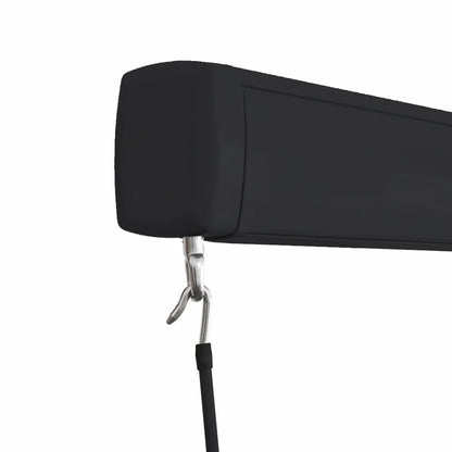 Luifel Handmatig En 450 x 300 cm Blauw en wit (grijs frame)