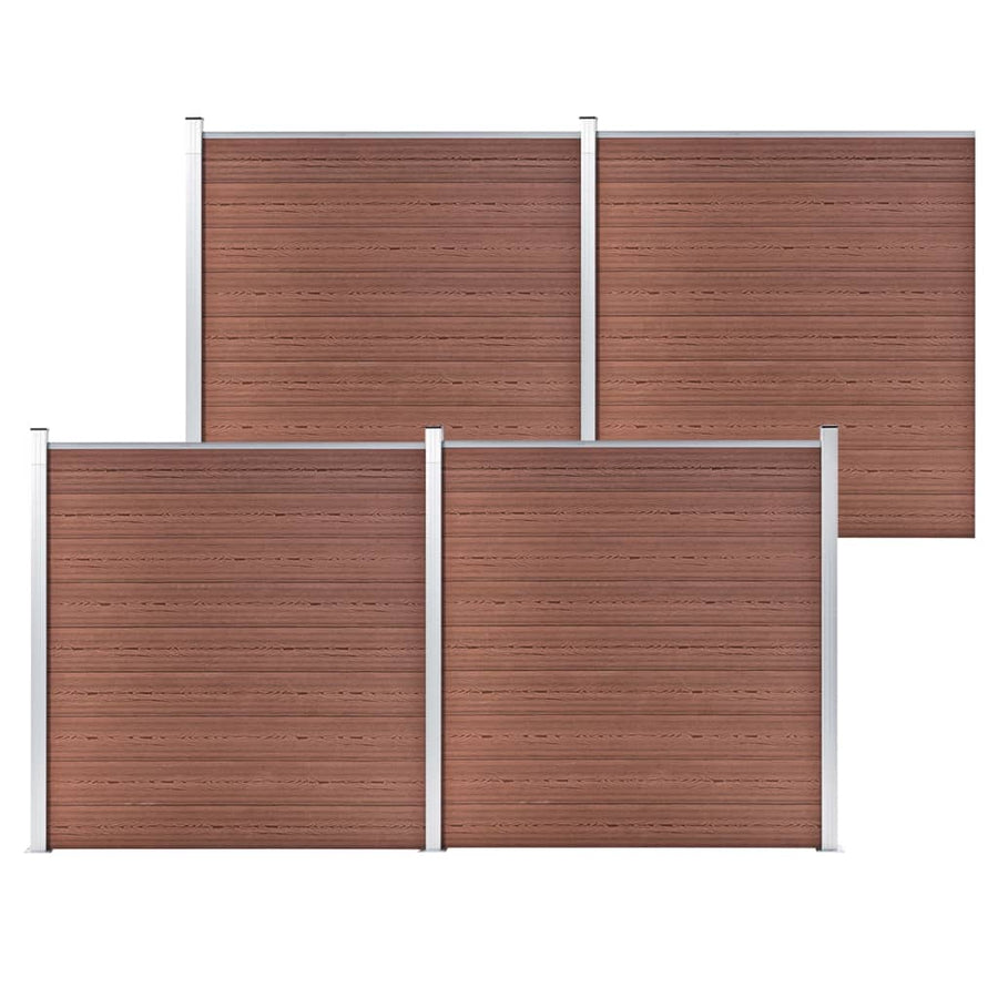 Schuttingpaneel 180X186 Cm Hkc Zwart