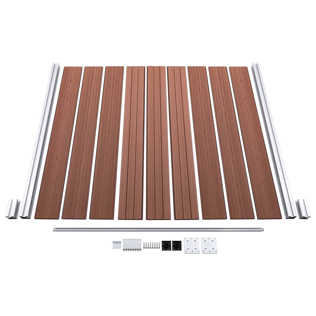 Schutting 1045x186 cm HKC bruin Bruin