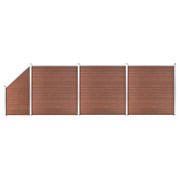 Schutting composiet bruin 619x186 cm