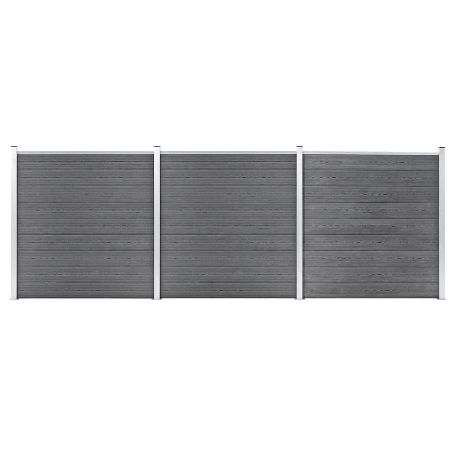 Schuttingpaneel 180X186 Cm Hkc Zwart