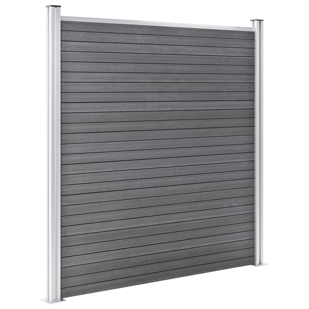 Schutting 1218x186 cm HKC grijs Grijs