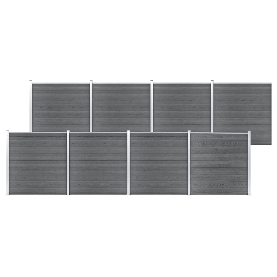 Schuttingpaneel 180X186 Cm Hkc Zwart