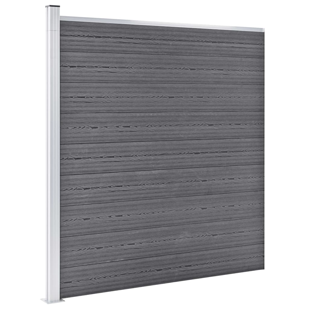 Schutting 1737x186 cm HKC grijs Grijs