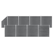Schuttingset 1484x186 cm HKC grijs