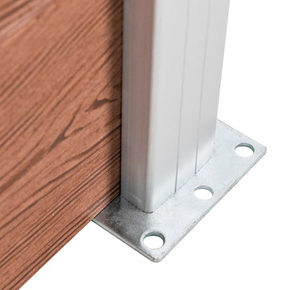 Schutting 353x106 cm HKC bruin Bruin 2 secties