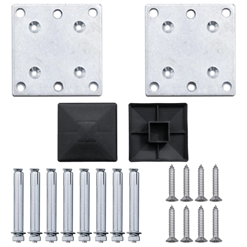 Schutting 353x106 cm HKC bruin Bruin 2 secties