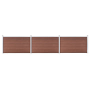 Schutting 526x106 cm HKC bruin houtkunststof composiet