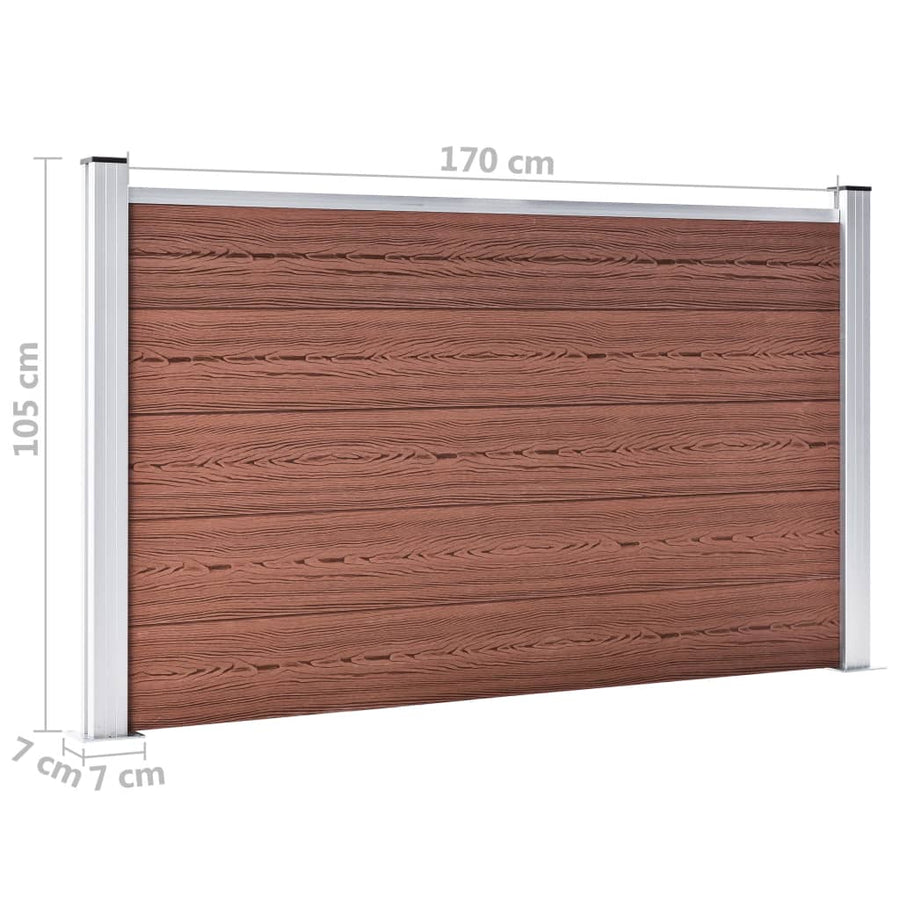 Schutting 699x106 cm HKC bruin Bruin