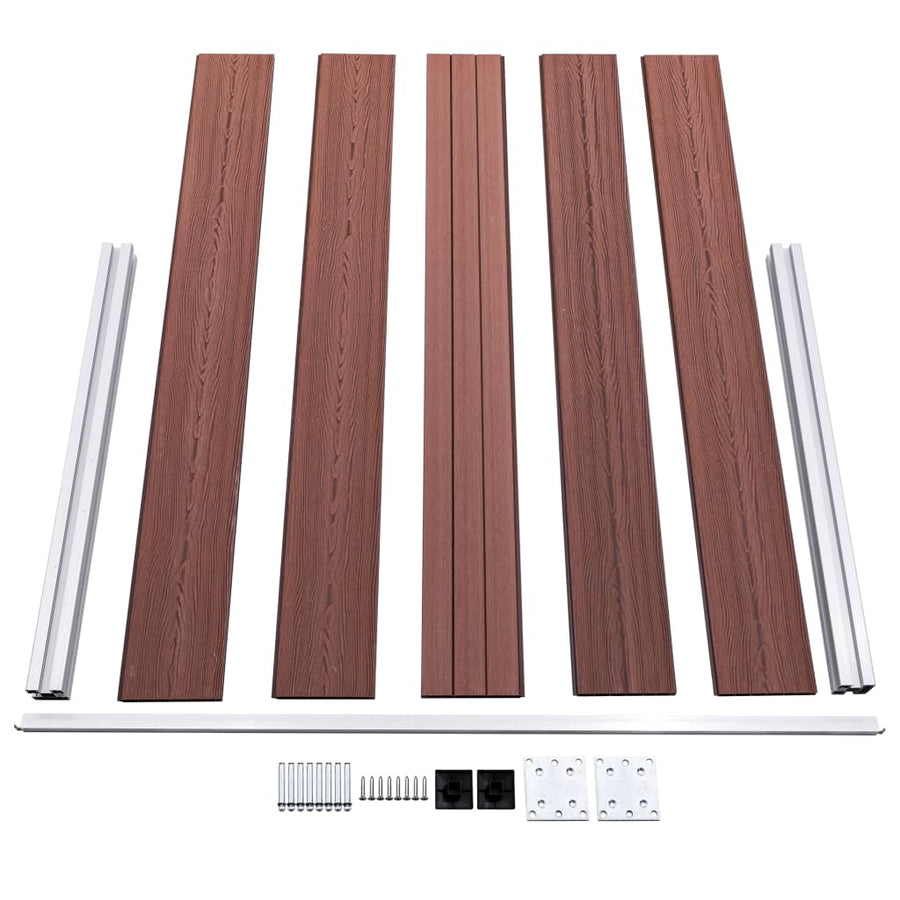 Schutting 872x106 cm HKC bruin Bruin