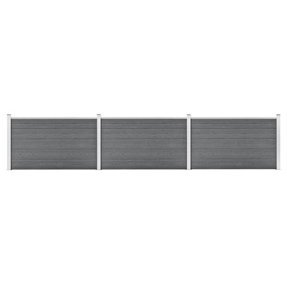 Schutting 526x106 cm HKC grijs Grijs 3 secties