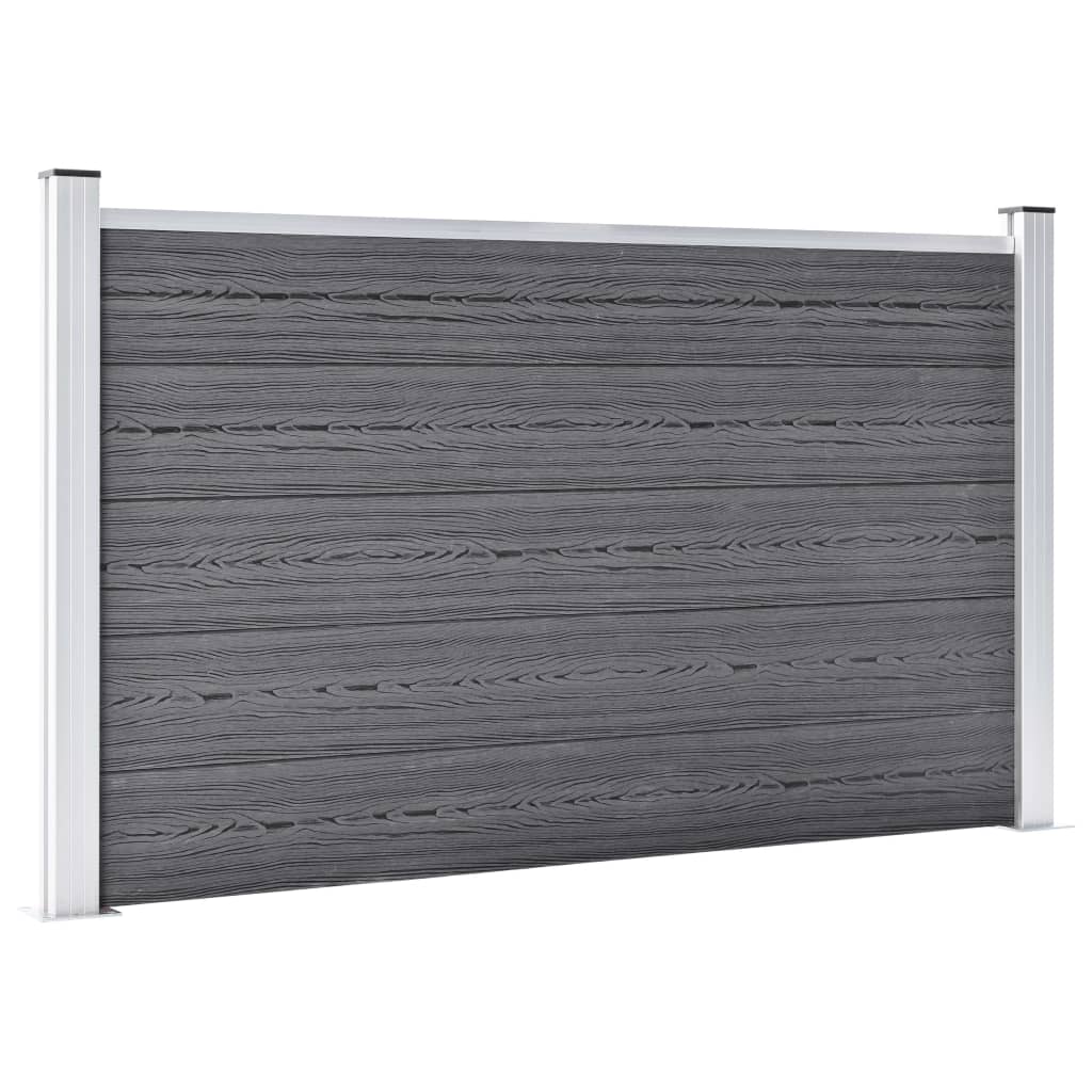 Schutting 526x106 cm HKC grijs Grijs 3 secties