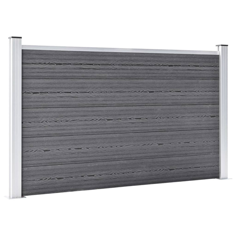 Schutting 526x106 cm HKC grijs Grijs 3 secties