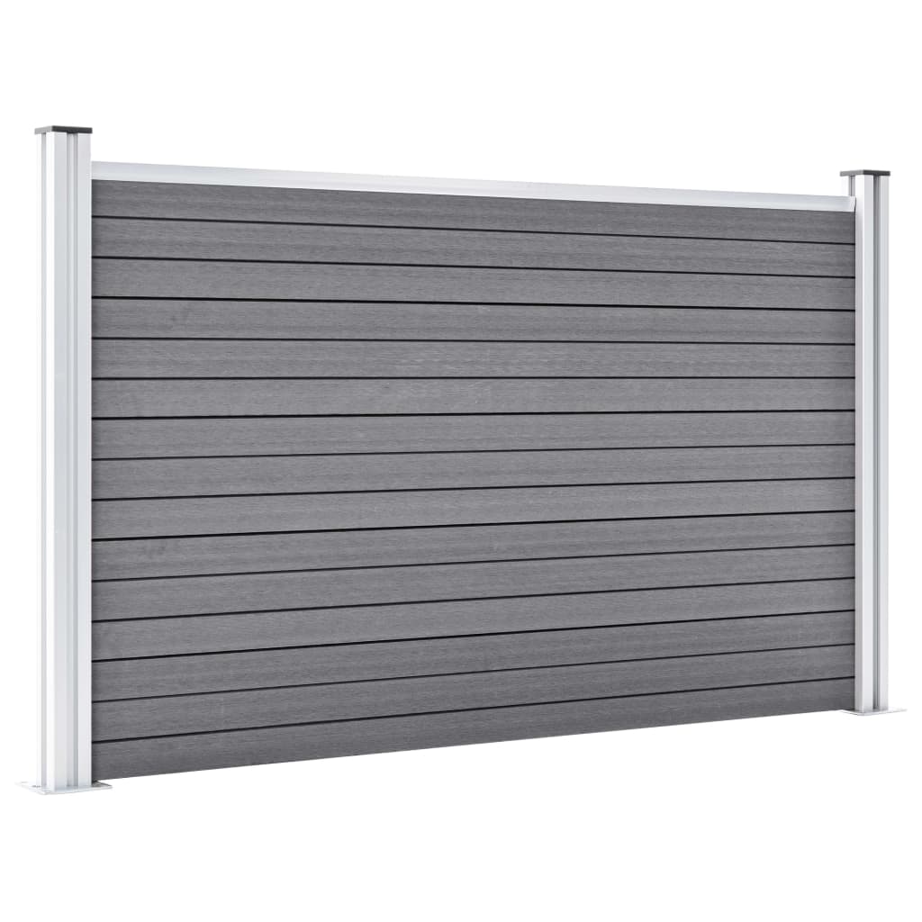 Schutting 526x106 cm HKC grijs Grijs 3 secties