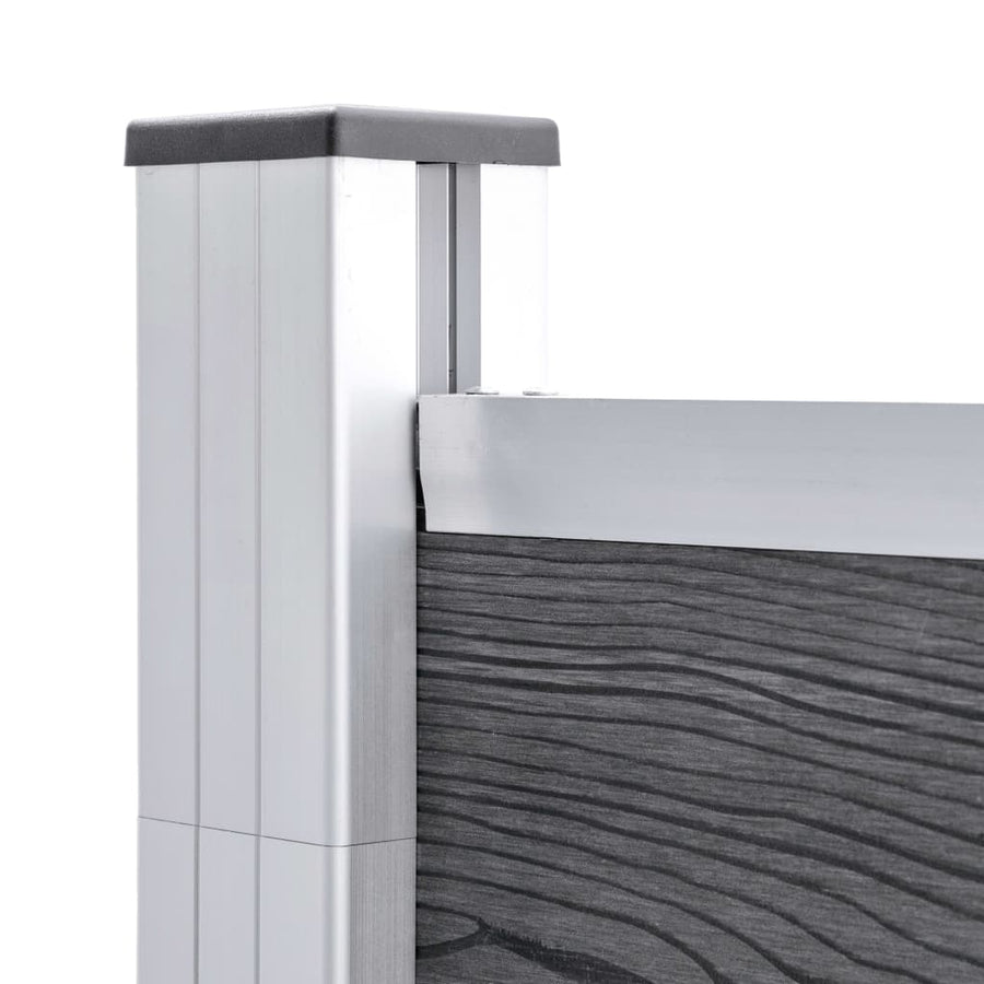 Schutting 526x106 cm HKC grijs Grijs 3 secties