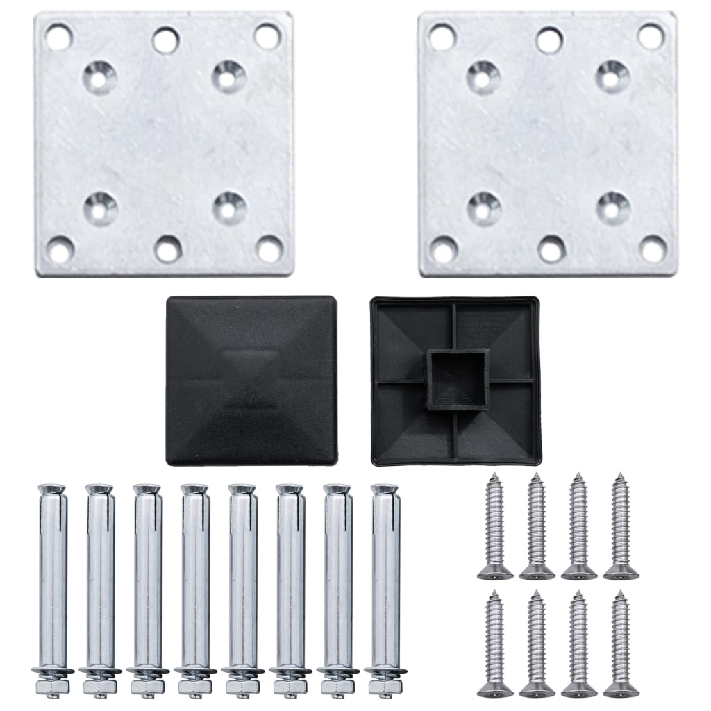 Schutting 526x106 cm HKC grijs Grijs 3 secties
