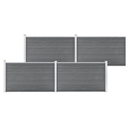 Schutting 699x106 cm HKC composiet grijs