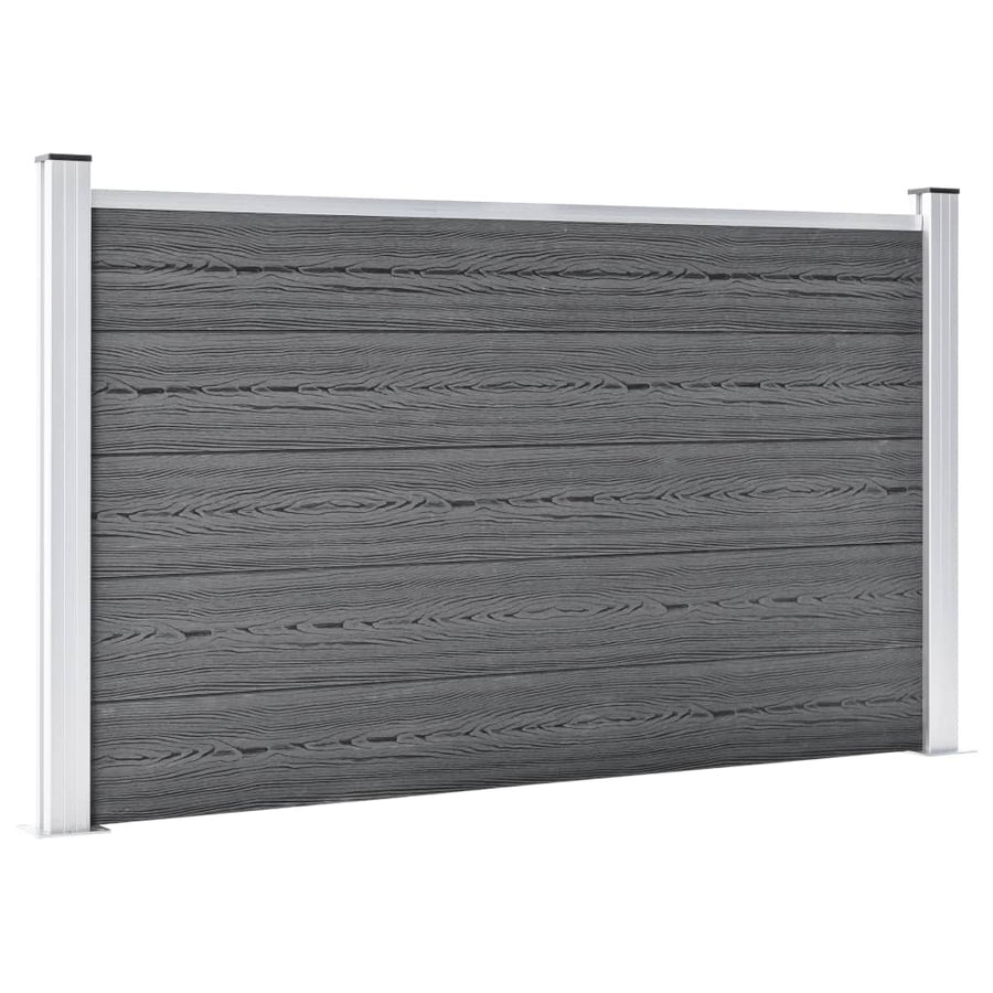 Schutting 699x106 cm HKC grijs Grijs 4 secties