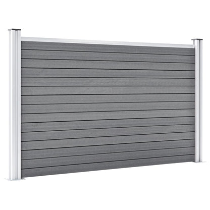 Schutting 699x106 cm HKC grijs Grijs 4 secties