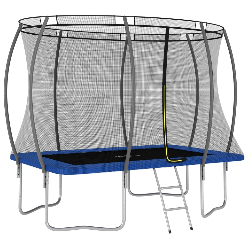 Trampolineset Rechthoekig 150 Kg 274X183X76 Cm 274 x 183 x 76 cm Blauw