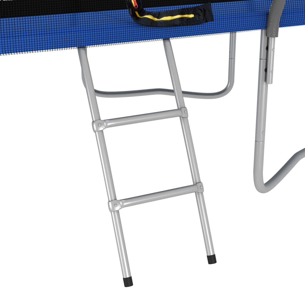 Trampolineset Rechthoekig 150 Kg 274X183X76 Cm 274 x 183 x 76 cm Blauw