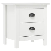 Nachtkastje Hill 46X35X49,5 Cm Massief Grenenhout 1 Wit