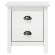 Nachtkastje Hill 46X35X49,5 Cm Massief Grenenhout 1 Wit