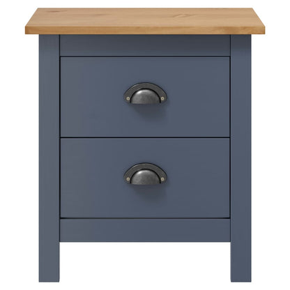 Nachtkastjes Hill 46X35X49,5 Cm Grenenhout 2 Grijs