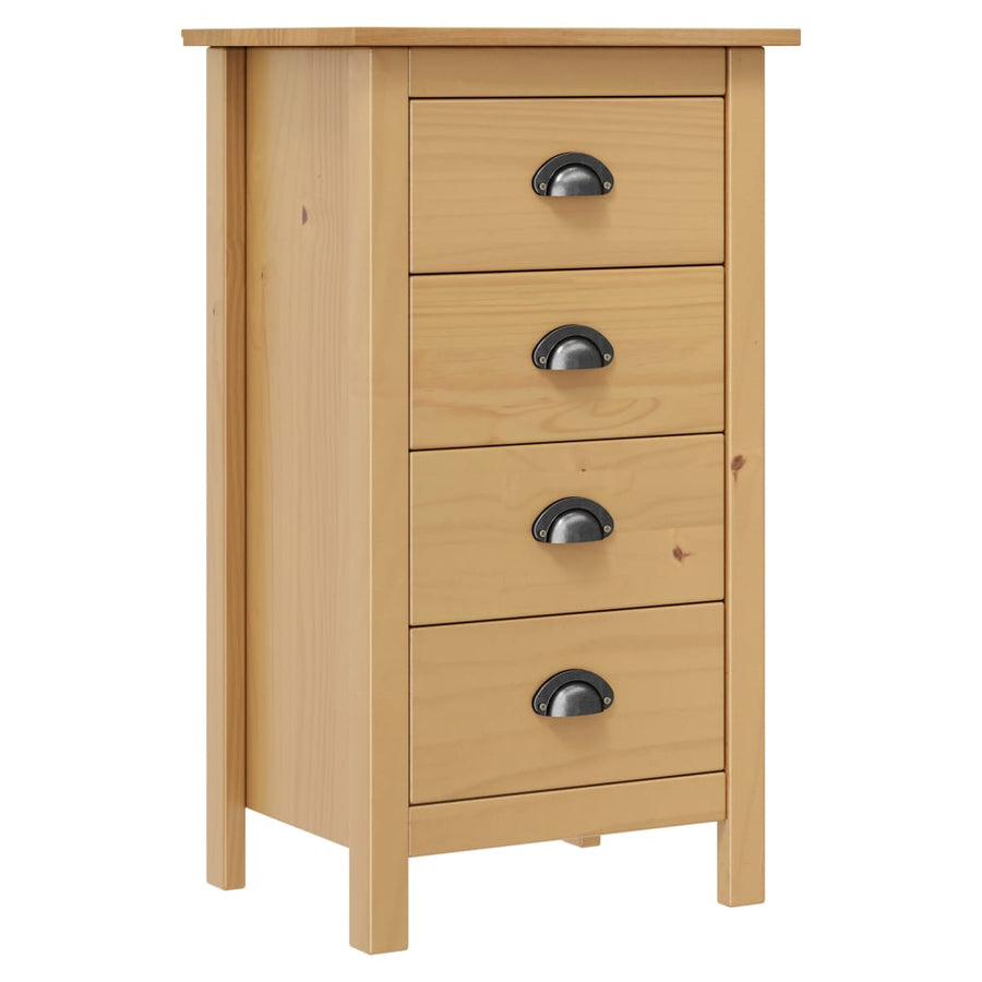 Dressoir Hill 46X35X80 Cm Massief Grenenhout 46 x 35 x 80 cm Bruin