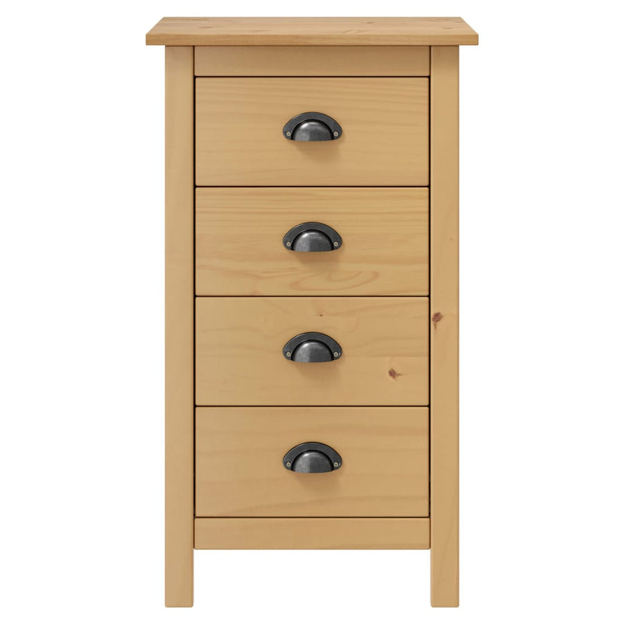 Dressoir Hill 46X35X80 Cm Massief Grenenhout 46 x 35 x 80 cm Bruin