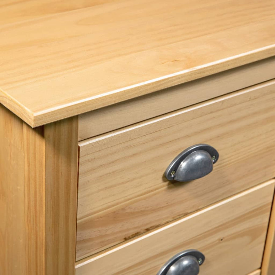 Dressoir Hill 46X35X80 Cm Massief Grenenhout 46 x 35 x 80 cm Bruin
