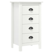Dressoir 46x35x80 cm massief grenenhout wit