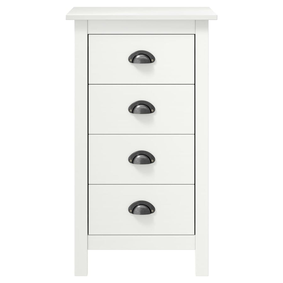 Dressoir Hill Massief Grenenhout 46 x 35 x 80 cm Wit