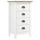 Dressoir Hill Massief Grenenhout 46 x 35 x 80 cm Wit en bruin