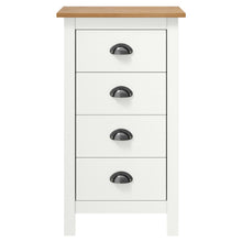Dressoir Hill Massief Grenenhout 46 x 35 x 80 cm Wit en bruin