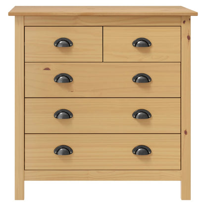 Dressoir Hill 79X40X80 Cm Massief Grenenhout 79 x 40 x 80 cm Bruin